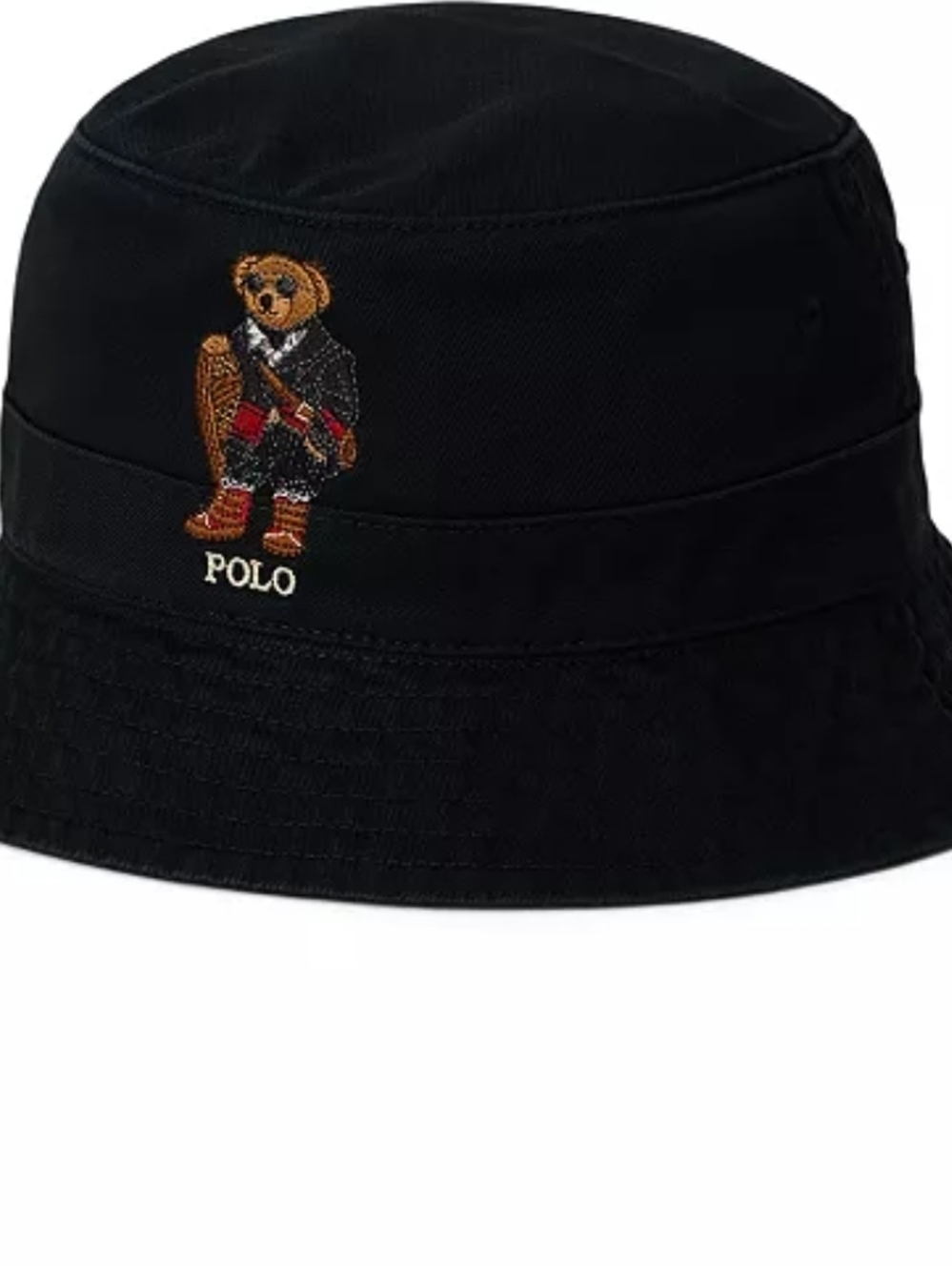 Polo Ralph Lauren Men's Cotton Twill Bucket Hat Size S/M Color Black